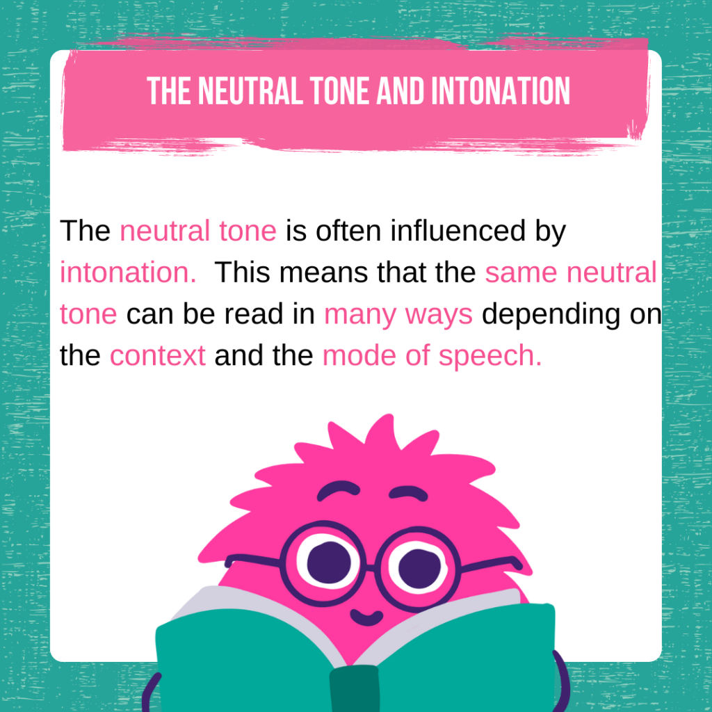 the neutral tone and intonation