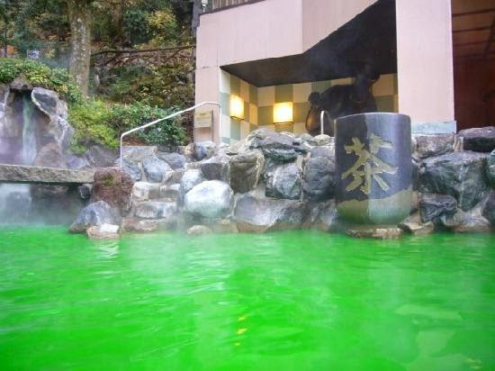 green+tea+onsen