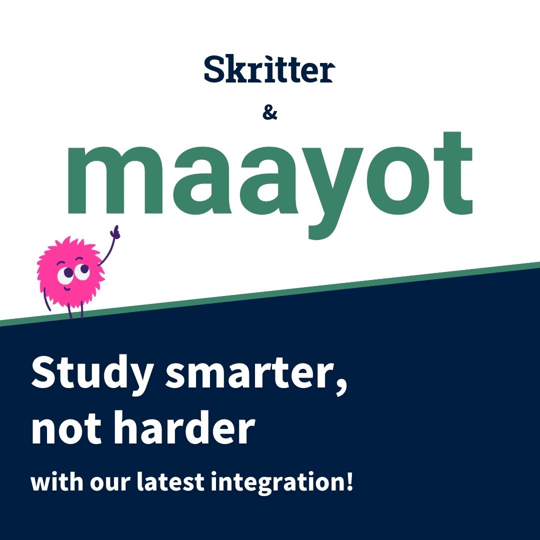 image showing that skritter and maayot have an integration